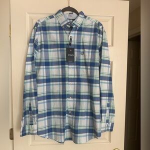NWT Chaps Plaid Button Down Shirt